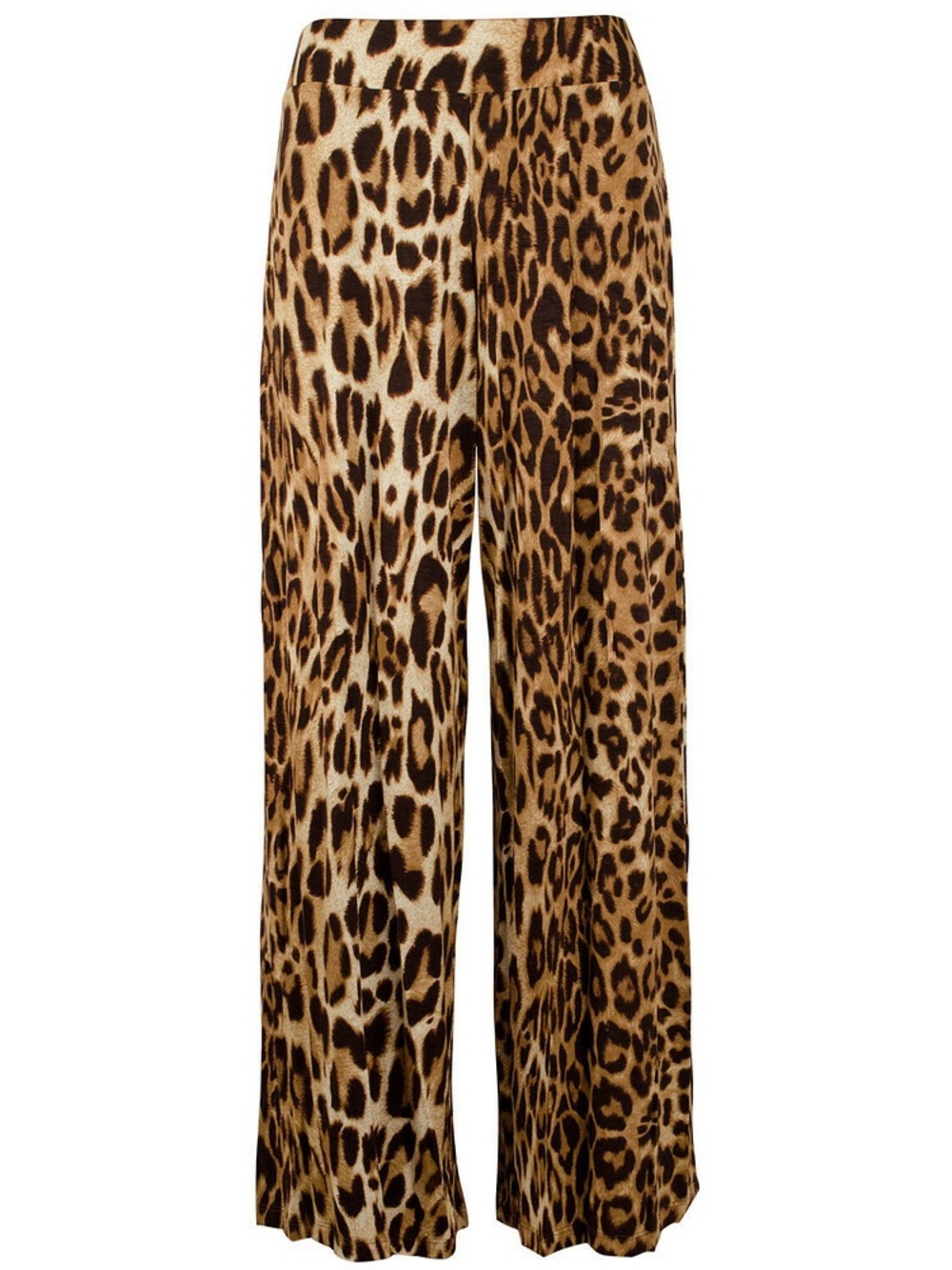 Ralph Lauren Wide Leg Leopard Jersey Pants